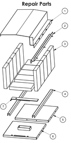 Repair Parts 3 Diagram and Parts List for BEC95E  US Stove Company Heater